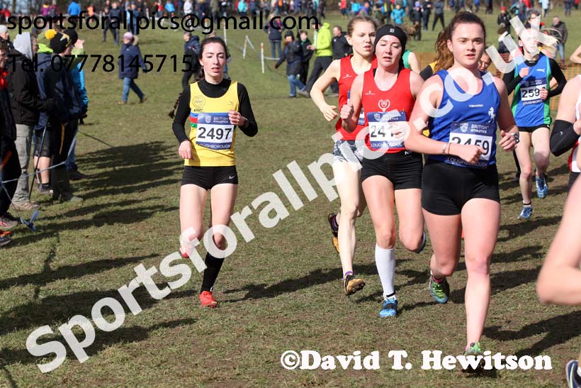 Womens under-20s 2019 British Athletics Inter Counties Cross Country, Prestwood Hall, Loughborough. Photo:  David T. Hewitson/Sports for All Pics
